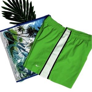 BOGO💥 Nike Like New Drawstring Green White Athletic Shorts Sz XS Bi…
